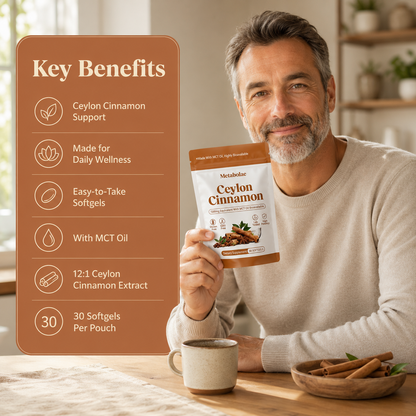 Ceylon Cinnamon 7200mg Equivalent with MCT Oil